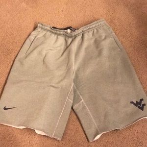 WVU fleece lined sweat short